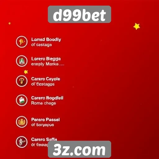 Tipos de apostas disponíveis no d99bet